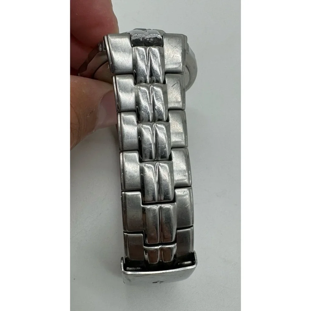 Bulova Marine Star 96B21 Mens Watch Black Carbon Fiber Dial Stainless needs bat
